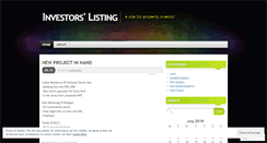 Desktop Screenshot of landlisting.wordpress.com