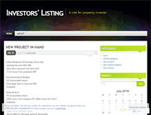 Tablet Screenshot of landlisting.wordpress.com