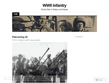 Tablet Screenshot of infantry.wordpress.com