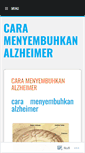 Mobile Screenshot of caramenyembuhkanalzheimer.wordpress.com