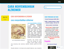 Tablet Screenshot of caramenyembuhkanalzheimer.wordpress.com