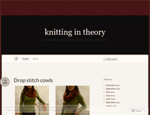 Tablet Screenshot of mathknitter.wordpress.com