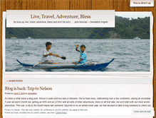 Tablet Screenshot of livetravelbless.wordpress.com