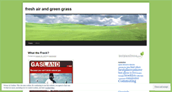 Desktop Screenshot of freshairandgreengrass.wordpress.com