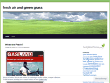 Tablet Screenshot of freshairandgreengrass.wordpress.com
