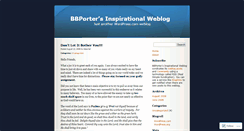 Desktop Screenshot of bbporter.wordpress.com