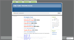 Desktop Screenshot of finetunetrading.wordpress.com
