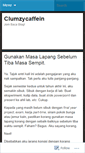 Mobile Screenshot of clumzycaffein.wordpress.com