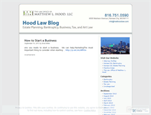 Tablet Screenshot of hoodlaw.wordpress.com