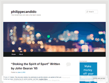 Tablet Screenshot of philippecandido.wordpress.com