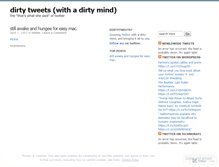 Tablet Screenshot of dirtytweets.wordpress.com