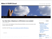 Tablet Screenshot of makeityourcloud.wordpress.com