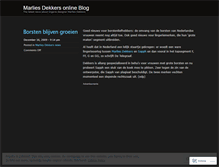 Tablet Screenshot of marliesdekkersonline.wordpress.com