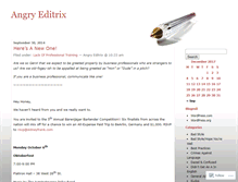 Tablet Screenshot of angryeditrix.wordpress.com