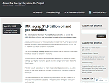 Tablet Screenshot of ameratexenergycompany.wordpress.com