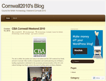 Tablet Screenshot of cornwall2010.wordpress.com