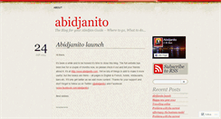 Desktop Screenshot of abidjanito.wordpress.com