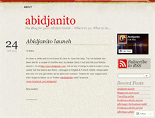 Tablet Screenshot of abidjanito.wordpress.com