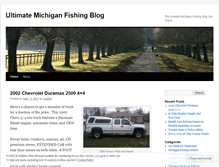 Tablet Screenshot of michiganfishingreport.wordpress.com