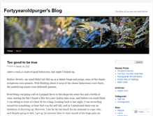 Tablet Screenshot of fortyyearoldpurger.wordpress.com