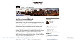 Desktop Screenshot of pedropilar.wordpress.com