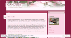 Desktop Screenshot of canonsett.wordpress.com