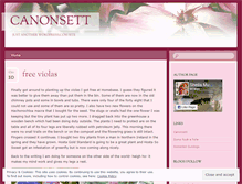 Tablet Screenshot of canonsett.wordpress.com