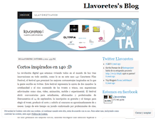 Tablet Screenshot of llavoretes.wordpress.com