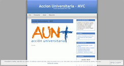 Desktop Screenshot of mvcaccionuniversitaria.wordpress.com