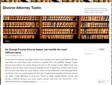 Tablet Screenshot of divorceattorneytustin.wordpress.com