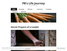 Tablet Screenshot of pblifejourney.wordpress.com