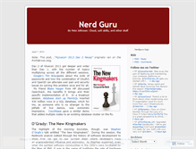 Tablet Screenshot of nerdguru.wordpress.com