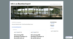 Desktop Screenshot of baumbachsport.wordpress.com