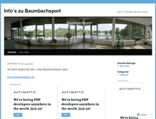 Tablet Screenshot of baumbachsport.wordpress.com
