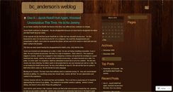 Desktop Screenshot of bcanderson.wordpress.com