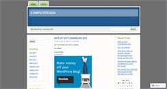 Desktop Screenshot of computergen.wordpress.com