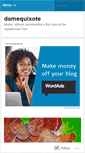 Mobile Screenshot of damequixote.wordpress.com