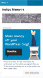 Mobile Screenshot of indigomemoirs.wordpress.com