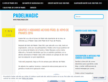 Tablet Screenshot of padelmagic.wordpress.com