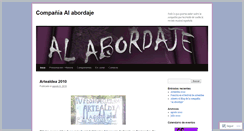 Desktop Screenshot of companiaalabordaje.wordpress.com