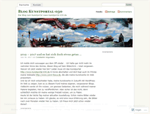 Tablet Screenshot of blogkunst.wordpress.com