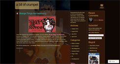 Desktop Screenshot of abitofcrumpet.wordpress.com
