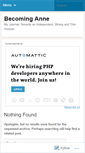 Mobile Screenshot of becominganne.wordpress.com