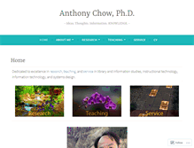 Tablet Screenshot of anthonyschow.wordpress.com