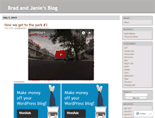 Tablet Screenshot of bradandjanie.wordpress.com