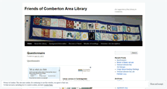 Desktop Screenshot of friendsofcombertonlibrary.wordpress.com