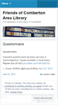 Mobile Screenshot of friendsofcombertonlibrary.wordpress.com
