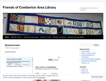 Tablet Screenshot of friendsofcombertonlibrary.wordpress.com