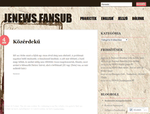 Tablet Screenshot of jenewsfs.wordpress.com