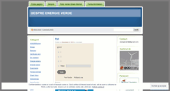 Desktop Screenshot of energieverde.wordpress.com